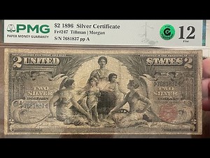 1896 Educational Series Silver Certificate #silver #certificate #currency #papermoney #banknotes