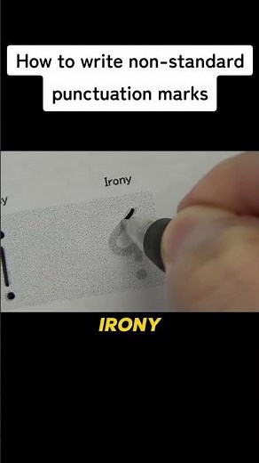 how to write uncommon punctuation marks demonstration 😳 #shorts
