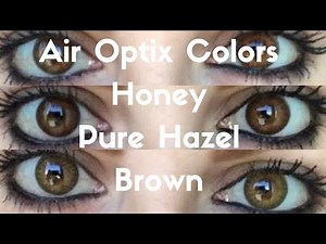 AIR OPTIX COLORS - Honey, Pure Hazel, Brown