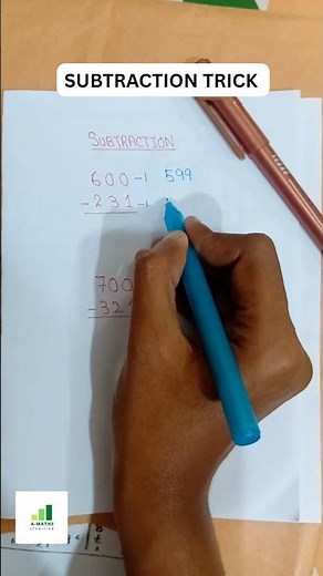 Fastest Subtraction Trick Ever! | Learn in 30 Seconds #maths #shortsfeed #shorts #ytshorts #ytviral