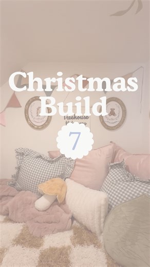 Elise Hunter | DIY & HOME on Instagram: "PART 7!!! We’re getting there and getting all of the beautiful finishing touches in place thanks to @cricut. #ad If you are new here, we are a Cricut household. We have the Heat Press, Maker, Joy AND the Cricut Venture! For this project we used the Heat Press to create a banner for inside the tree house. This was my first time using the heat press and it was incredibly easy to use Then I used the Maker to put together personalized book shelves for Lila an