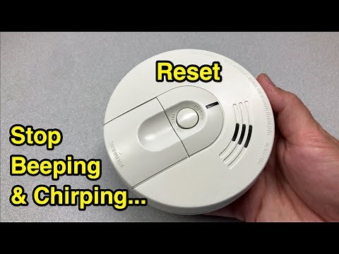 How to reset smoke detector & make it stop beeping & chirping randomly for no reason.