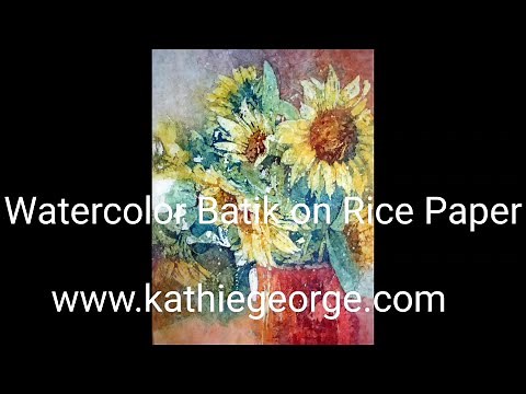 Watercolor Batik on Rice Paper - Creative and Fun!