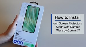 onn Privacy Glass Screen Protector for iPhone® 17 Pro, Made with Durable Glass by Corning™ for Ultimate Protection, Includes Easy Application Tray