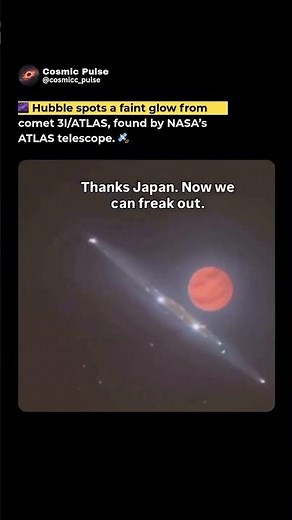 Hubble Detects a Diffuse Glow Ahead of Interstellar Comet 3I/ATLAS | #shorts #space #planet #short