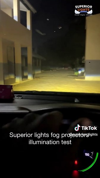 Superior lights projectors test. #superiorlights #foglights #headlightupgrade