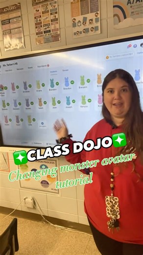Jessie | 5th grade Math & Science Teacher on Instagram: "I had several people ask how to change your Class Dojo monsters…here is a tutorial! 💚 #classdojo #teacherlife #classdojoteacher #classdojorocks"