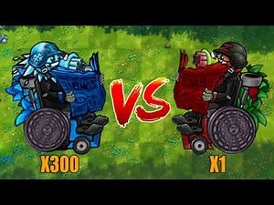 PVZ 1 Fusion 2.5 Challenge!! 300 Zombie Random VS Ultimate Professor Z - Who Will Win?