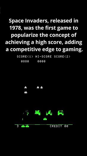 Space Invaders was the first game to popularize...
