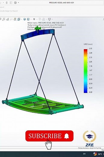 Pressure vessel Skid Analysis Solidworks
