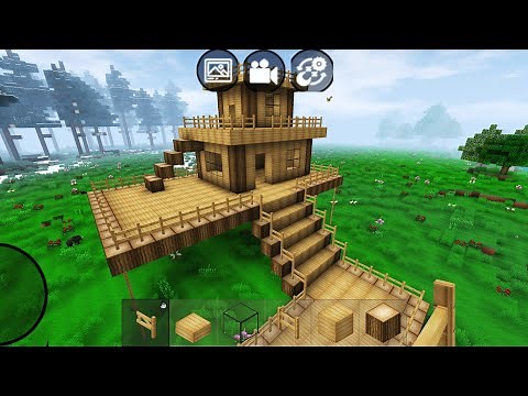 Mini Block Craft 3D Gameplay #43 (iOS & Android) | Wooden House 🏠