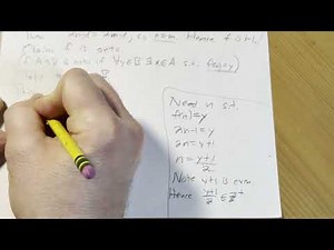Prove that the Set of Odd Positive Integers is a Countable Set