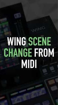 Behringer WING: Control Scenes with MIDI Commands #wing #DrewBrashler