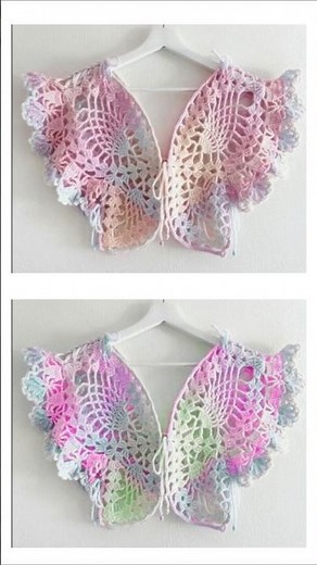 Crochet Butterfly Top 🦋 Easy & Cute | Free Diagram Pattern