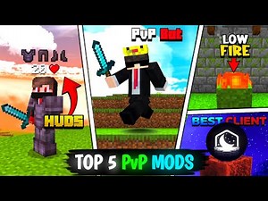 Top 5 Best PvP Mods For Minecraft PE 1.21+ 🔥| Best PvP Mods For MCPE😎