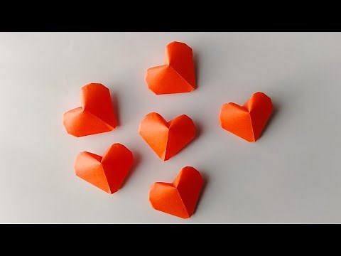Origami Puffy Heart | 3D Paper Heart | 3D Origami Lucky Heart Tutorial | DIY Hearts | Paper Hearts