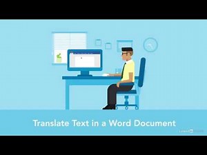 Word Tutorial - Translate text in a document