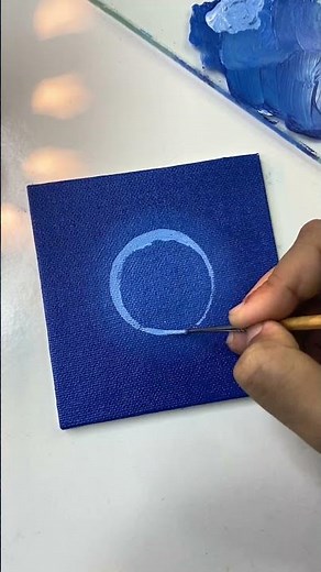 Moon painting /Acrylic painting for beginners