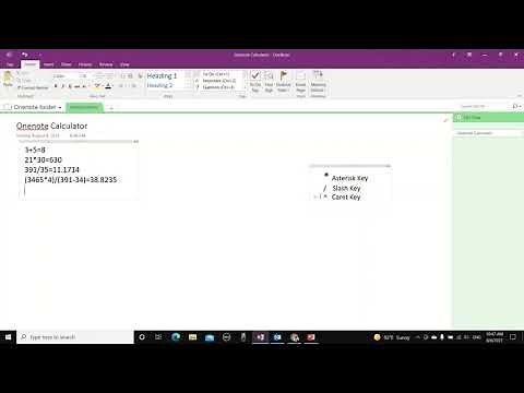 How to use OneNote Calculator