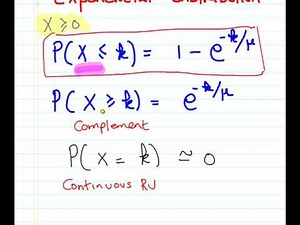 Exponential Probability Distribution : Worked Example