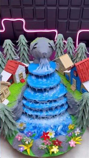 “Mini Waterfall Village Model | Beautiful Handmade Craft Idea” #art #craft #diy #love #papercraft
