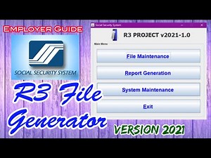 SSS R3 File Generator version for 2021 - 2022