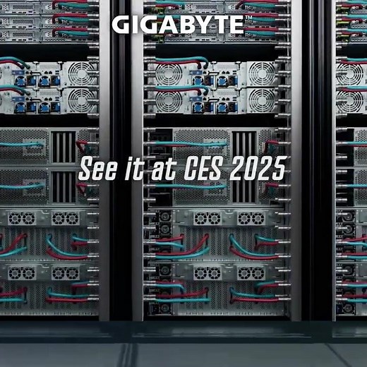 GIGABYTE DLC solutions, see it at #CES2025