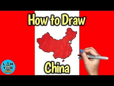 How to Draw China | Map Drawing