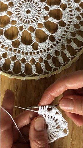 TUTORIAL ŁAPACZ SNÓW PŁATKI NA SZYDEŁKU