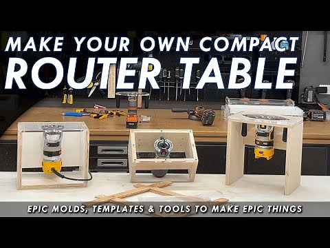 Build A Compact Trim Router Table - DIY With Crafted Elements Trim Router Plates