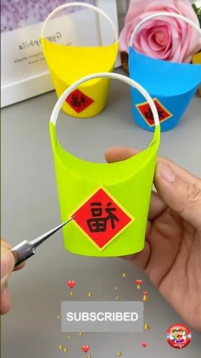 Making of Gift Baskets like Goody Bags from Paper Cups | KidiesTime7 | Simple and Easy kid crafting