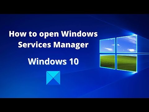 How to open Windows Services Manager in Windows 10