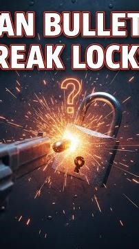 Can Bullets Break a Lock? 🔒💥 Gun vs Padlock Test Explained