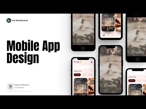Mobile App UI Design in Figma | Eventica App Tutorial for Beginners