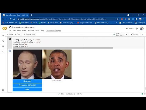 Faceswap - First Order Model Demo
