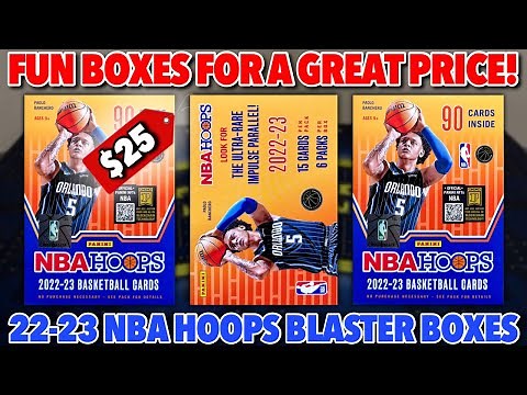 THE FIRST 2023 NBA RETAIL SET! 2022-23 Panini NBA Hoops Basketball Retail Blaster Box Review x3