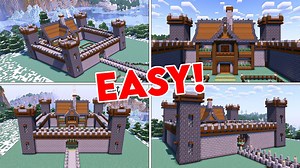 Minecraft: How To Build A Snowy Mountain Castle - Tutorial