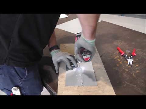 How to install rivets and cut sheet metal