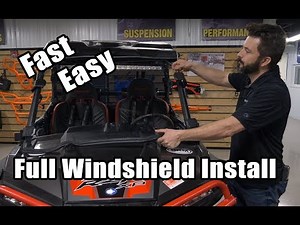 How to Install a Full Windshield - UTV - Side by Side - Polaris RZR