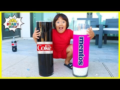 Easy DIY Science Experiments Coca Cola and Mentos