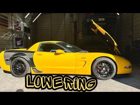 C5 Corvette Z06 Lowering With Eibach Kit | Seized Lowering Bolt Stuck