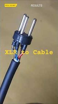 quick install XLR plug cannon connector between audio cable