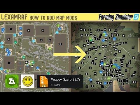 How to add Map mod in Farming Simulator 23