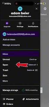 How to Recover Important Emails from SPAM in Yahoo Mail from Your Phone