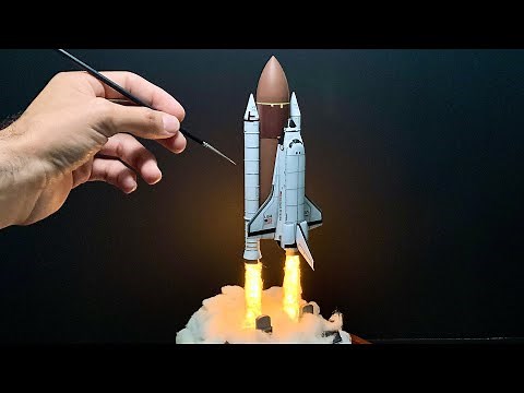 How to Make NASA Space Shuttle Launch Diorama - 1/288 Space Shuttle Discovery