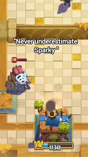 Sparky!!🗿🍻 #clashroyale