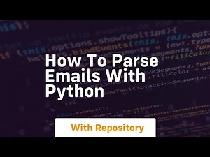 How to parse emails with python
