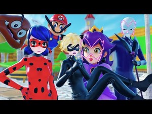 【MMD Miraculous】Ladybug in Super Mario【60fps】