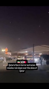71K views · 228 reactions | Qataris flee in terror as Iranian missiles rain down over the skies of Qatar Me- It wouldn't be bad if Qatar was hit by (Iranian) missiles. It is a donor and protector of jihadists, so they could try their own medicine , the fire of evil and destruction that they fan and support. It would be fair. | 헔헻헼헻혆헺헼혂혀 헚헿헼혂헽š | Facebook