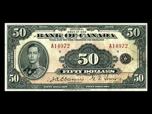 All Canadian Dollar Banknotes - Bank of Canada - 1935 Issue